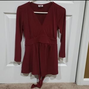 Mimi Maternity top 3/4sleeves Dark red small